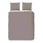 Renforce Bettwäsche Uni Satin Baumwolle/Satin - Taupe - 200 x 200 cm + 2 Kissen 70 x 60 cm