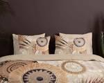 Parure de lit en coton renforcé Raeni Satin de coton - Taupe - 200 x 200 cm + 2 oreillers 70 x 60 cm