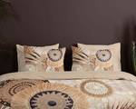 Parure de lit en coton renforcé Raeni Satin de coton - Taupe - 140 x 200/220 cm + oreiller 70 x 60 cm