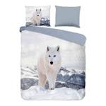 Microfaser Bettwäsche White Fox Microfaser - Multicolor / Grau - 240 x 200/220 cm + 2 Kissen 70 x 40 cm