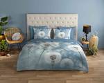 Parure de lit en coton renforcé Wishfull Coton - Bleu - 240 x 200/220 cm + 2 coussins 70 x 40 cm