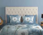 Parure de lit en coton renforcé Wishfull Coton - Bleu - 240 x 200/220 cm + 2 coussins 70 x 40 cm