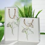 Vase façon sac Bouquet d’herbes Céramique - Blanc