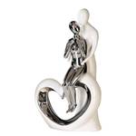 Oggetto decorativo Romantico Ceramica - Bianco / Argento