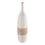 Vase droit Olbia Céramique - Marron / Crème