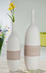 Vase droit Olbia Céramique - Marron / Crème