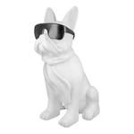 Oggetto decorativo Mops Cool Dog Resina sintetica - Bianco