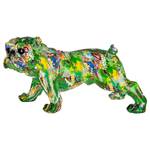 Figur Bulldogge XL Street Art Multicolor - Kunststoff - 74 x 39 x 36 cm