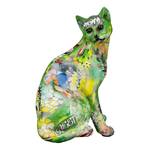 Oggetto decorativo Gatto Street Art Resina sintetica - Multicolore