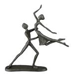 Sculptuur Danspaar gelakt ijzer