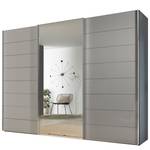 Armadio ad ante scorrevoli Sonate Vetro - Talpa / Grigio - 298 x 240 cm - Basic