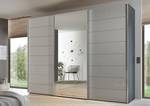 Zweefdeurkast Sonate glas - Taupe/grijs - 298 x 240 cm - Basic