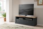 Tv-meubel Taania 135 cm antracietkleurig/Wotan eikenhouten look