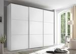 Schwebetürenschrank Includo Typ A Weiß - Breite: 298 cm - Premium - Silber