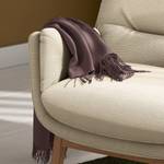 Fauteuil GARBO met houten pootjes Corduroy Snor: Beige - Donkere eikenhout