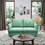 Boxspring-Schlafsofa Moric Strukturstoff Noena: Mint