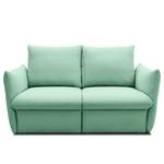 Boxspring-Schlafsofa Moric Strukturstoff Noena: Mint