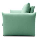 Boxspring-Schlafsofa Moric Strukturstoff Noena: Mint