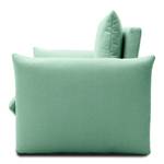 Poltrona letto boxspring Moric Tessuto strutturato Noena: menta