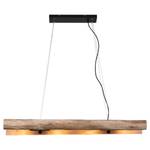 Hanglamp Log ijzer/massief eucalyptushout - 4 lichtbronnen