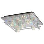 LED-plafondlamp Kemal kristalglas/chroom - 68 lichtbronnen