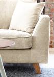 2-Sitzer Sofa Tocon Cordstoff Caron: Creme