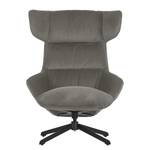 Fauteuil Gazao Platweefsel Fotini: Grijs