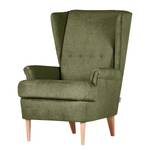 Fauteuil Akonko Platweefsel Flaka: Antiek groen