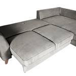 Ecksofa Tocon Cord - Cordstoff Caron: Hellgrau