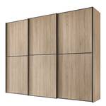 Armoire à portes coulissantes Sinfonie Imitation chêne de Sonoma - 280 x 222 cm - Basic - Gris