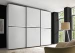 Schwebetürenschrank Sinfonie Plus Typ C Weiß - 249 x 240 cm - Basic - Grau