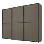 Armoire à portes coulissantes Sinfonie Taupe - 249 x 240 cm - Basic - Gris