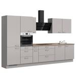 Küchenzeile High-Line Touch Variante D Grau / Eiche Havanna Dekor - Breite: 360 cm - Ausrichtung links - Ohne Elektrogeräte