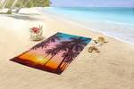 Strandhanddoek Bora Bora polyfluweel - 100 x 180 cm