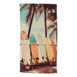 Strandhanddoek Vintage Surf polyfluweel - 100 x 180 cm