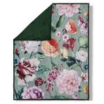 Plaid Fiori polyfluweel - 130 x 160 cm - Groen