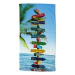 Serviette de plage Beach Sign Velours de polyester - 100 x 180 cm