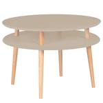 Salontafel Ufo massief beukenhout/MDF - beige - Beige - 70 x 45 cm