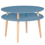 Couchtisch Ufo Buche massiv / MDF - Hellblau - 70 x 45 cm