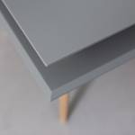 Tavolino Square Legno massello di faggio / MDF - Grigio - Grigio