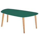 Couchtisch Endocarp Esche massiv / MDF - Dunkelgrün - 110 x 45 cm