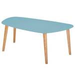 Couchtisch Endocarp Esche massiv / MDF - Hellblau - 110 x 45 cm