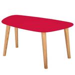 Couchtisch Endocarp Esche massiv / MDF - Rot - 80 x 40 cm