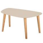 Salontafel Endocarp massief essenhout/MDF - beige - Beige - 80 x 40 cm