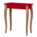 Tavolo consolle Lillo Legno massello di faggio / MDF - Rosso - Rosso - Larghezza: 65 cm