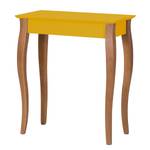 Tavolo consolle Lillo Legno massello di faggio / MDF - Senape - Giallo senape - Larghezza: 65 cm