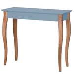 Tavolo consolle Lillo Faggio massello / MDF - Azzurro - Celeste chiaro - Larghezza: 85 cm