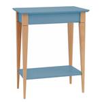 Tavolo consolle Mimo Faggio massello / MDF - Azzurro - Celeste chiaro - Larghezza: 65 cm