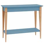 Tavolo consolle Mimo Faggio massello / MDF - Azzurro - Celeste chiaro - Larghezza: 85 cm