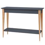 Console Mimo Hêtre massif / MDF - Anthracite - Anthracite - Largeur : 105 cm